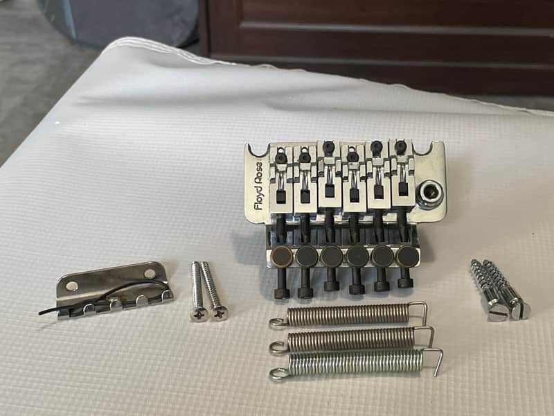 1980's Era Original Floyd Rose Made in Germany Chrome Tremolo Bridge Vibrato Kramer Model Guitar image 1