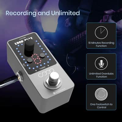 Guitar Looper Pedal Loop Effects 10 MinLooping Time Loop Station 9 Loops 40 minutes Record Time image 8