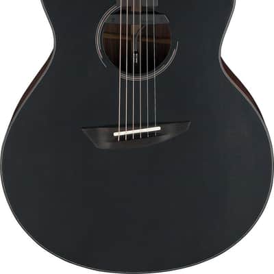Ibanez JGM10-BSN Jon Gomm Signature Acoustic Guitar 6-String - Black Satin Top / Natural High Gloss Back and Sides + Cas image 10