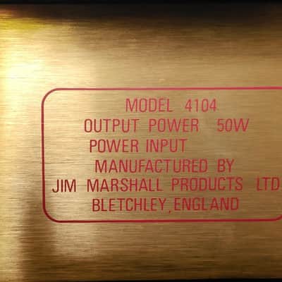 Marshall JCM800 4104 Early Horizontal Input 50W 2x12 Combo image 11