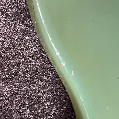 1966 Fender Musicmaster Duo Sonic guitar body blue image 6