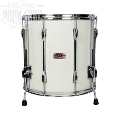 Used Yamaha 9000 16x16 Recording Custom Floor Tom White Wrap image 1