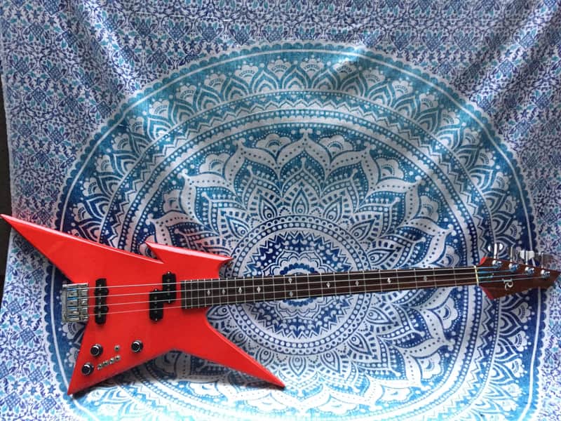B.C. Rich Ironbird Neck-Tru Bass 1980s Ferrari Red image 1