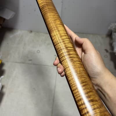 Roasted Tiger Maple Guitar Stratocaster Strat Style Neck with Fretless Rosewood Fingerboard image 2