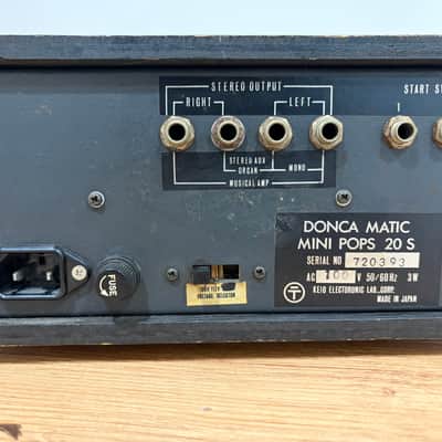 Keio (Korg) Donca Matic Mini Pops 20S Vintage Analog Drum Machine (1972) - Rare Stereo Model image 7