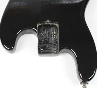 1974 Vintage Fender Jazz Bass BODY Black Re-fin American JazzBass Precision Lightweight 4.2 LBS 1970's image 10