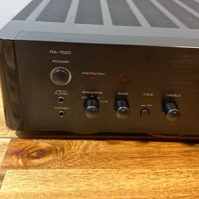 Rotel Ra 1520 Integrated Amplifier Phono Input Turntable Pre Out Black image 5