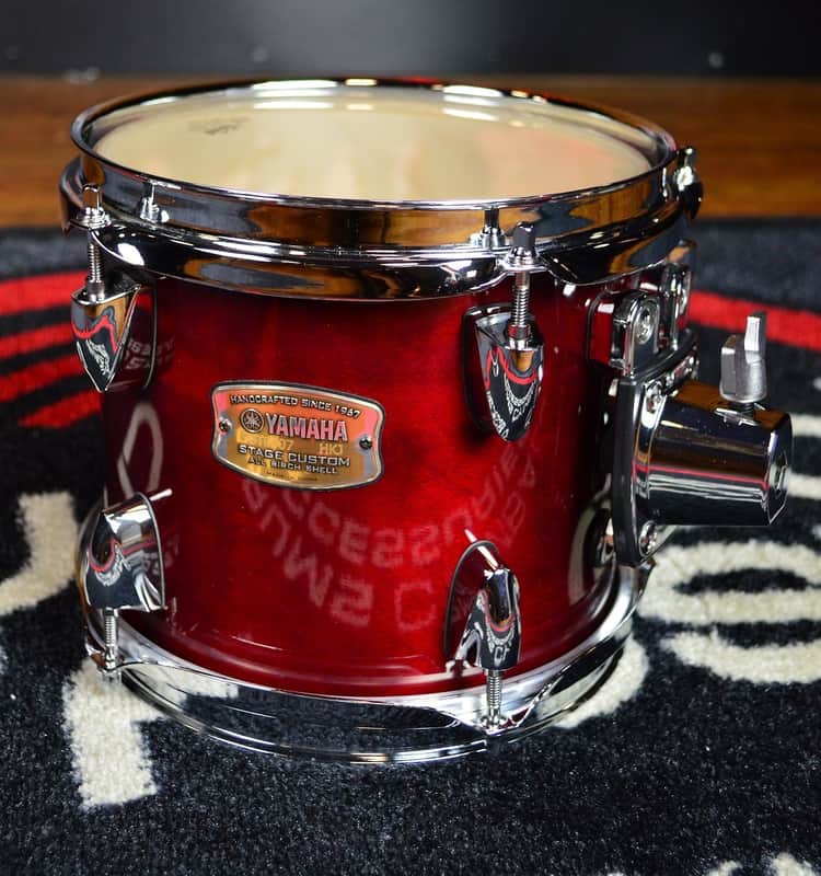 Yamaha Stage Custom 8x7 Rack Tom Cranberry Red image 1