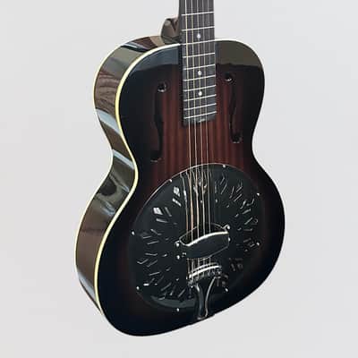 Recording King RR-41-VS Rattlesnake Wood Body Resonator Guitar - Vintage Sunburst image 2