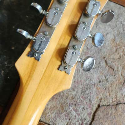 Aria Diamond 5102T semi-hollow double-cut vintage MIJ '70s - sunburst image 9