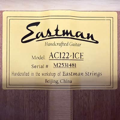 Eastman AC122-1CE Grand Auditorium Acoustic-Electric w/ Gig Bag & Free Pro Setup image 19