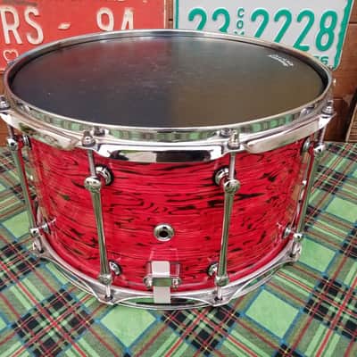 KELLER Maple shell 14”x8” Red Strata, usato. image 4
