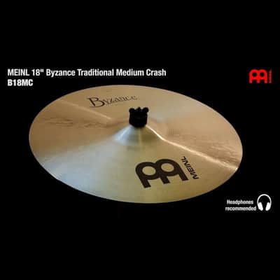 Meinl Byzance Traditional Medium Crash Cymbal 18 image 2