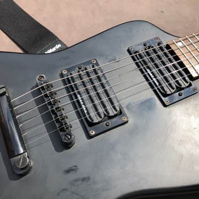 Kramer Imperial Matte Black Explorer Electric Guitar & DiMarzio Strap image 4