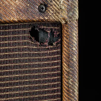 1959 Fender Deluxe 5E3 Narrow Panel 15-Watt 1x12 tweed image 4