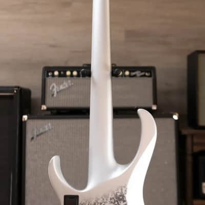 Ibanez BTB25TH5SLM 5-String Bass Guitar - Silver Blizzard Matte image 7