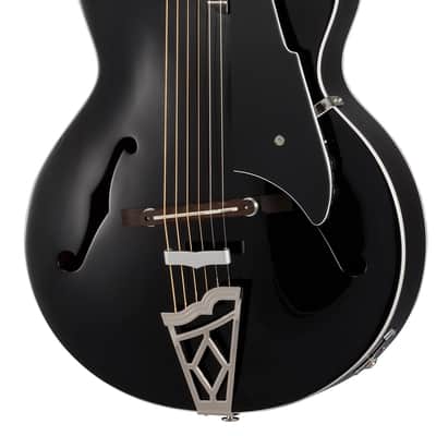 Vox VGA-3PS Giulietta Acoustic Archtop with Built-In Electronics 2010s - Trans Black - Certified B-Stock image 1