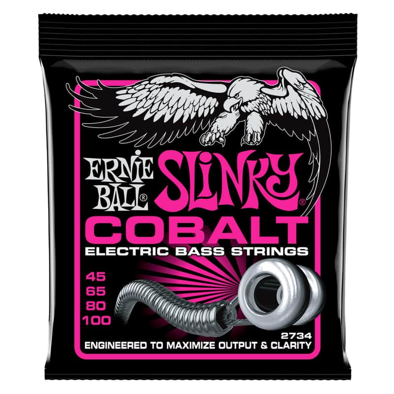 Ernie Ball 2734 Cobalt Electric Bass Strings - Super Slinky, 45-100 image 1
