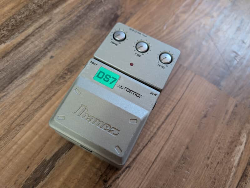Ibanez DS7 Distortion Tone Loc Guitar Effects Pedal Silver Gray Tested Clean image 1