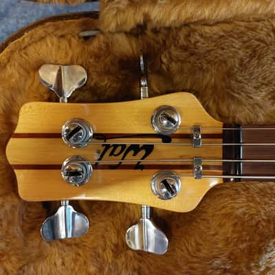 Wal Mk1 Custom 4-string bass guitar 1984 made in UK Mahogany/Schedua image 2