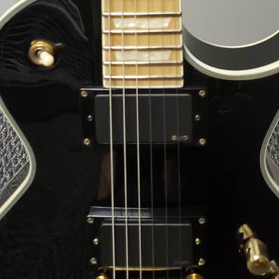 ESP LTD EC-1000M deluxe black, 22 frets, rare maple fingerboard image 3