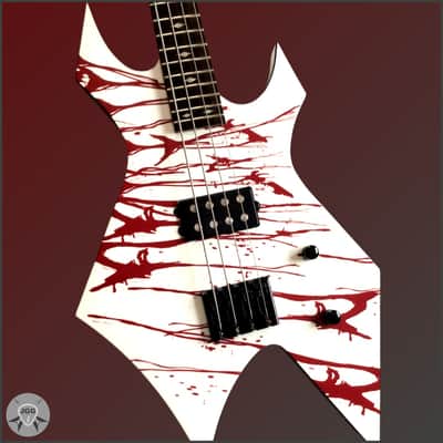 B.C. Rich Warlock Revenge 4-String Bass Guitar – White | Reverb Canada