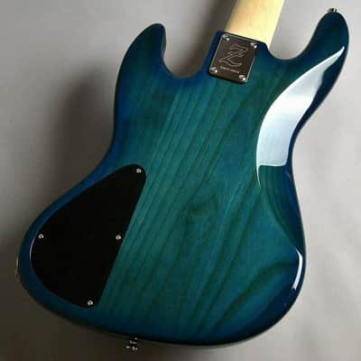 New ATELIER Z JS-5 CUSTOM TP-BLU BST/M 5th Electric Bass Guitar image 3
