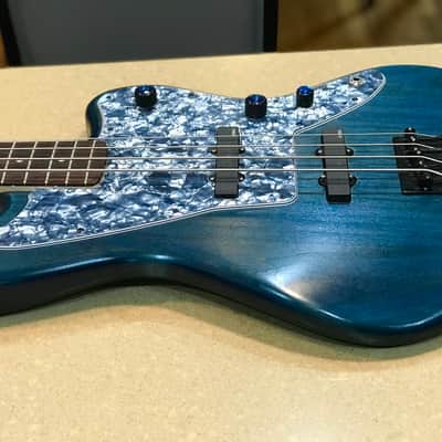 Warmoth Jazzmaster  Bass 4: BLUE Beauty image 16