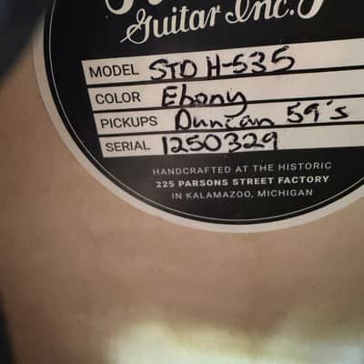 2025 Heritage H-535 Standard - Ebony Black image 6