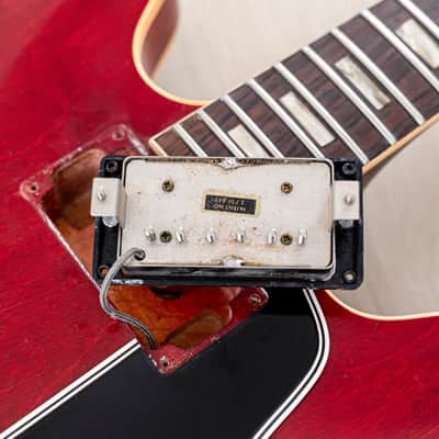 1962 Gibson ES-335 TDC Vintage Semi-Hollow Guitar Cherry w/ Bigsby, Pat # Pickups, Lifton Case image 17