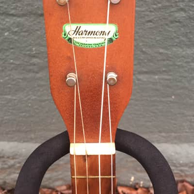 Harmony Baritone Ukulele 1950s Natural Mahogany image 3