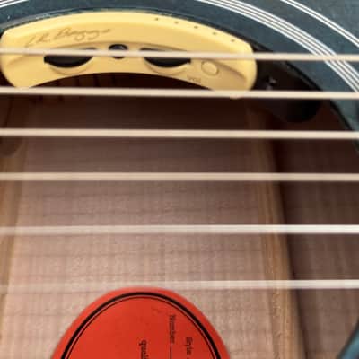 Gibson SJ-200 Custom Shop Made 2 Measure Limited Edition 2024 Blue Top - Natural Flame Back image 8