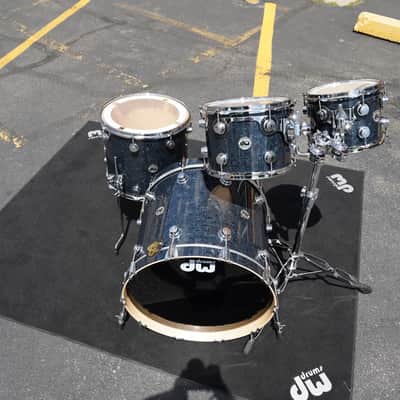 DW USA Collectors Series - Ebony Chaos - 4pc Pure Maple SSC Shell Pack With Ring's (DW - Limited Finish) image 9