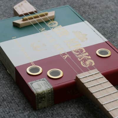 Four Kicks Mule Kick Acoustic Cigar Box Ukulele by D-Art Homemade Guitar Co. image 5