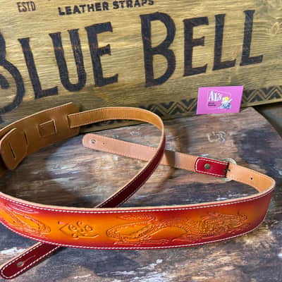 Blue Bell Straps ARTISAN ZOZO 73 Two Tone Aniline Colors Custom Shop UNIQUE for Al’s Music Factory image 8