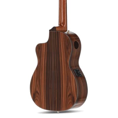 Manuel Rodriguez Cortado Santo Rosewood 4/4 Gloss E-Acoustic Cutaway (501462) image 4