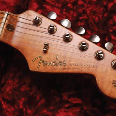 Fender Custom Shop Masterbuilt 1958 Stratocaster Heavy Relic 2020 - Heavily Aged Pale Sonic Blue Over Choc Faded 3-Tone Sunburst (Heavy Relic) image 7