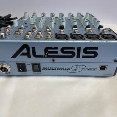 Alesis Multimix 8FX 8-FX 8-Channel Mixer w Power Supply Tested Works Great image 4