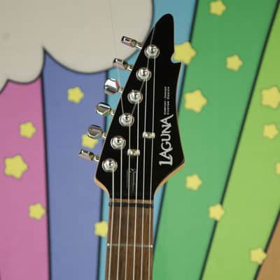 Used Laguna Electric Guitar, Black image 3