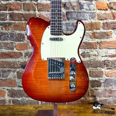 Dean Zelinsky Dellatera T-Style w/ Z Glide Electric Guitar w/GB (2010s - Sunburst) image 16