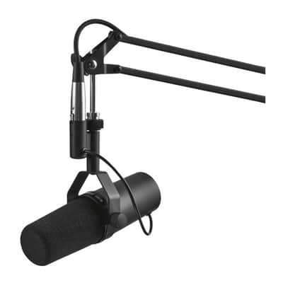 Shure SM7B Cardioid Dynamic Vocal Microphone Bundle with Mic Activator, Cable, and Microfiber Cleaning Cloth (4 Items) image 3