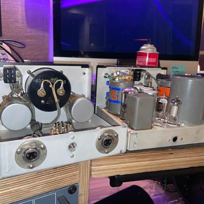 Heavily modified Rare 50’s Collins modular Lunchbox - 212y + 60H mixer w preamp - Serviced boutique mic pre! 3 input, 90db of gain w/ added 48v power! image 10