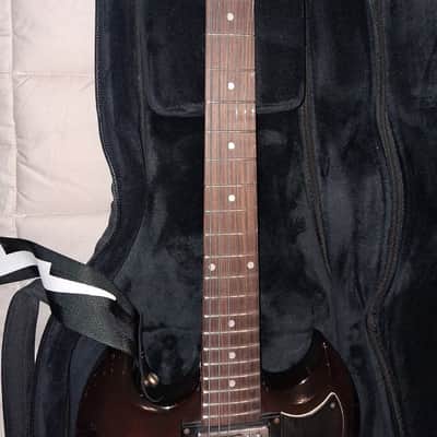 Made in Japan 70's by Matsumoku REFURBISHED MODIFIED AND REFRETTED Westminster SG walnut with UK Monty's Guitars wiring kit image 7