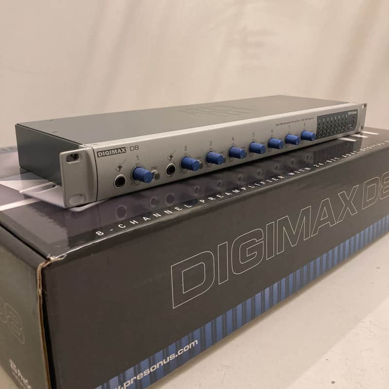PreSonus DigiMax D8 8-Channel Mic Preamp with Digital Output | Reverb