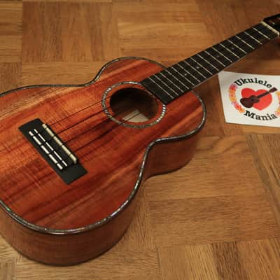 Kamaka HF 2D2I 100 Custom Slot head Concert Ukulele with Paua Shell Binding #3217 2016 Gloss Finish image 2