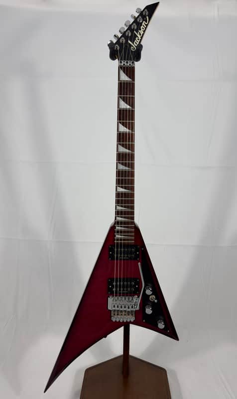 Jackson RR3 Randy Rhoads V Electric Guitar W/ OHSC MIJ Japan 1997 - Trans Red image 1