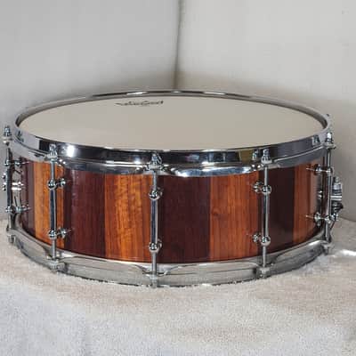 JT Custom Drums 14x5" Solid Padauk Stave Snare 2022 Natural image 19