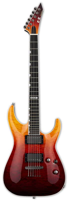 ESP E-II HORIZON NT-II Tiger Eye Amber Fade w/Case (B Stock) image 1