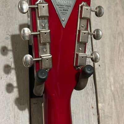 Kay K161 Thin Twin By Roger Fritz-Limited Reissue, Cherry Sunburst, Includes The Deluxe Kay Tuxedo Case & Pro Setup ! image 13