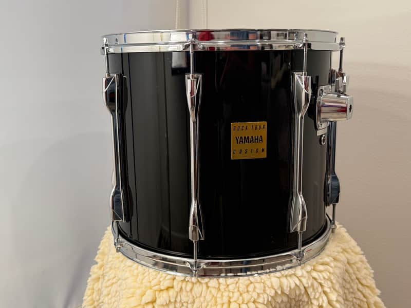 Yamaha RTT-815 Rock Tour Custom 15" x 13" Rack Tom 1990 - Solid Black image 1